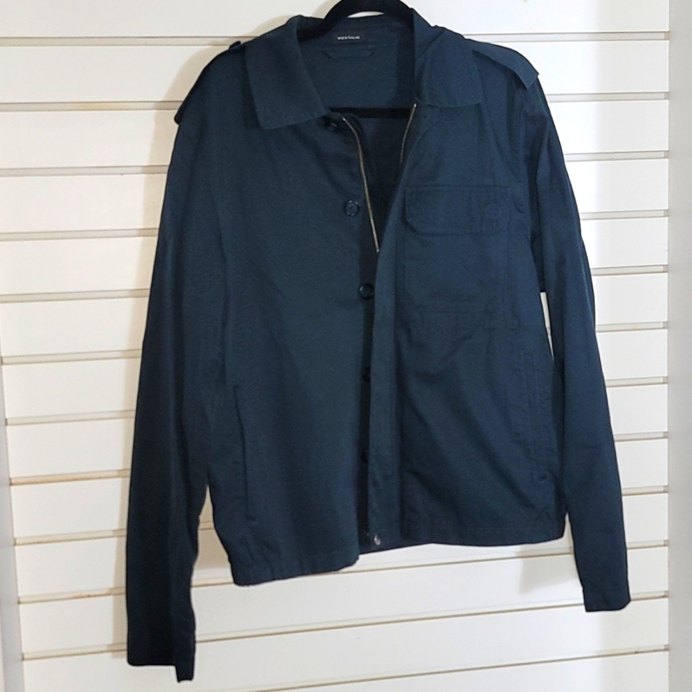 Murano Jacket  Large Navy  Zip Front No Lining Lightweight